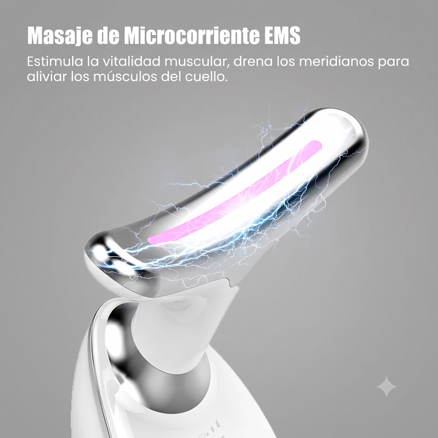 Masajeador Facial y de Cuello LED 3 en 1 | Terapia Térmica y Anti-edad